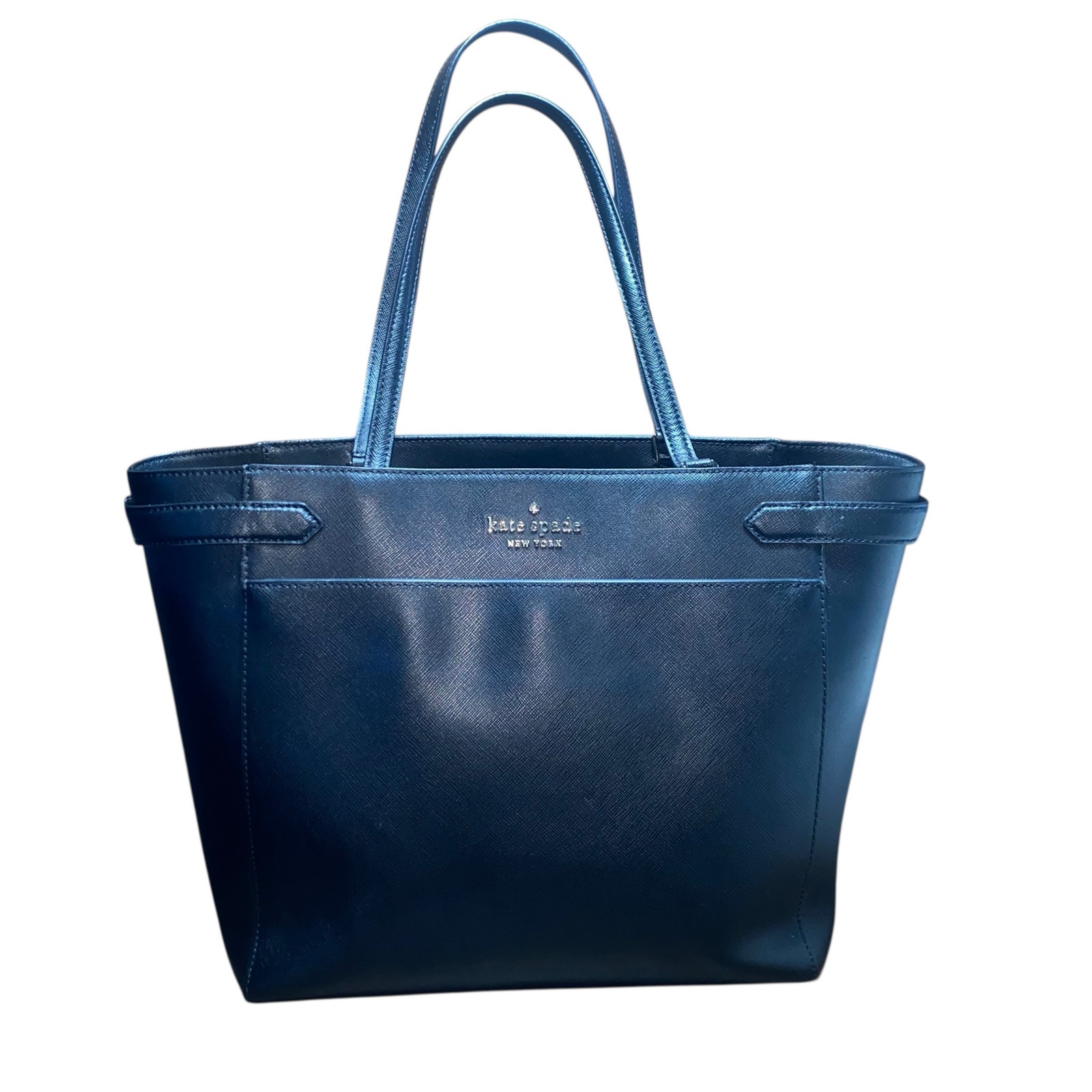 Kate Spade New York Staci Large Laptop Tote Leather Handbag Black